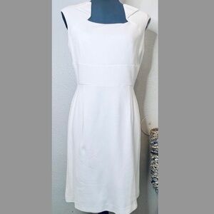 🤍 Antonio Melani White Sheath Dress – Size 6 🤍 Gently worn